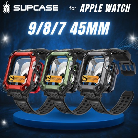 เคส พร้อมสาย และฟิล์มกระจก SUPCASE UB Pro สำหรับ Apple Watch 9 / 8 / 7 / 45 mm